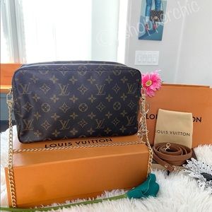 ❤️ Rare LV Vintage Cosmetic Crossbody Bag XL Cute!